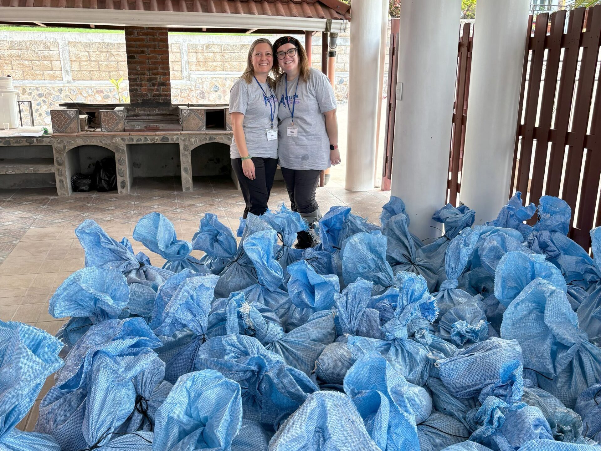 Aulick staff helped fill the 86 bags ready for pickup!